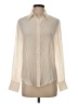 Zara 100% Silk Ivory Long Sleeve Silk Top Size S - photo 1