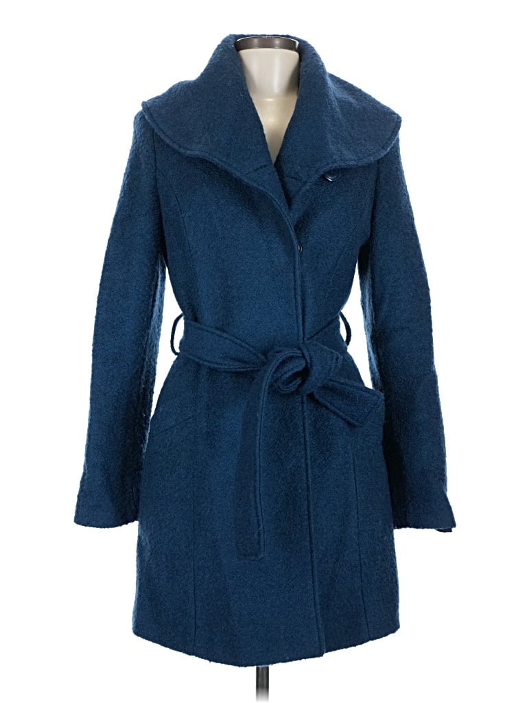 Pre-owned Merona Coat In Blue