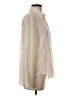 Zara 100% Silk Ivory Long Sleeve Silk Top Size S - photo 4