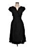 L.K. Bennett 100% Cupro Solid Black Cocktail Dress Size 10 - photo 1