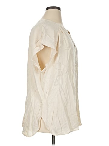 Rose + Olive Short Sleeve Blouse (view 1)