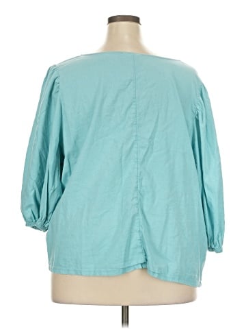 Caslon 3/4 Sleeve Blouse (view 2)