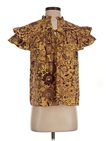 Ulla Johnson Short Sleeve Blouse (view 1)