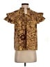 Ulla Johnson 100% Cotton Brown Short Sleeve Blouse Size 4 - photo 1