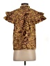 Ulla Johnson 100% Cotton Brown Short Sleeve Blouse Size 4 - photo 2