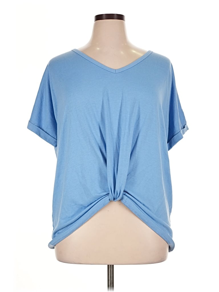 Pre-owned Unbranded Short Sleeve T-shirt In Blue