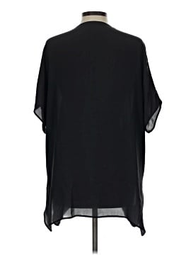 Vince. Short Sleeve Silk Top (view 2)