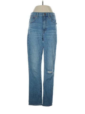 Madewell The High-Rise Slim Boyjean in Summit Wash: Summerweight Edition (view 1)