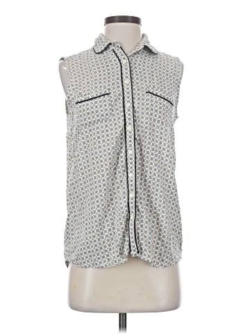 Maison Scotch Sleeveless Button-Down Shirt (view 1)