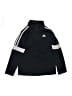 Adidas 100% Polyester Black Zip Up Hoodie Size 6 - photo 1