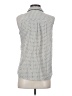 Maison Scotch Polka Dots Blue Sleeveless Button-Down Shirt Size Sm (1) - photo 2