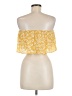 Audrey 3+1 100% Rayon Yellow Sleeveless Blouse Size M - photo 2