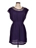 Forever 21 100% Polyester Solid Purple Casual Dress Size L - photo 1