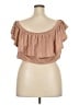 AnM Brown Short Sleeve Top Size 3X - photo 2