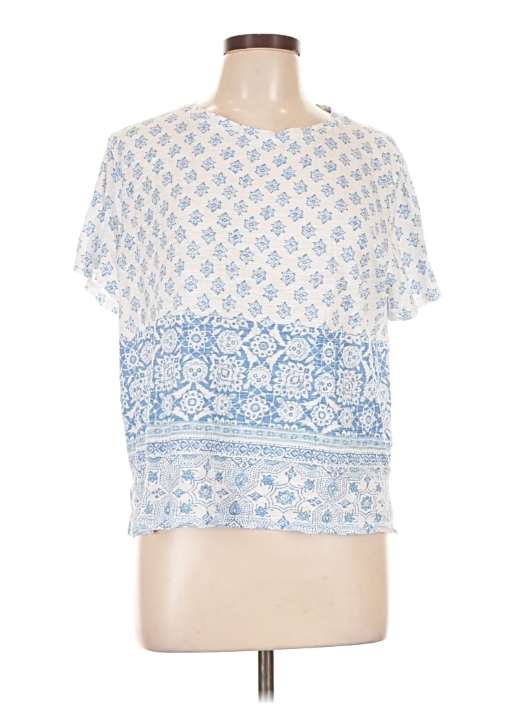 Pre-owned Lucky Brand Short Sleeve T-shirt In Blue