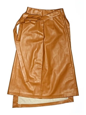 A.W.A.K.E. MODE Faux Leather Skirt (view 2)