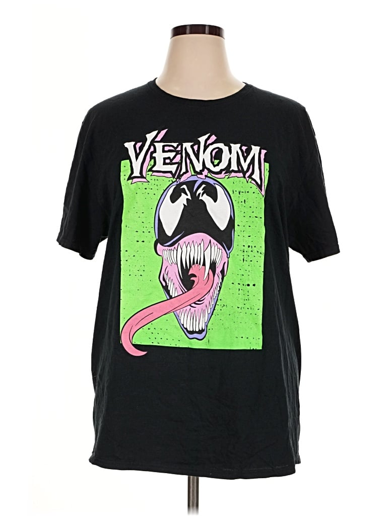 Pre-owned Marvel Short Sleeve T-shirt In Black