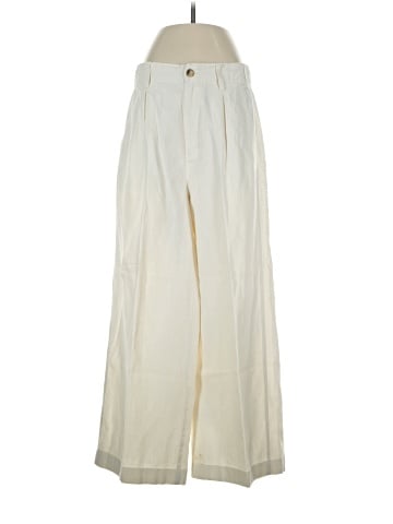 Madewell Cotton-Linen Pleated Wide-Leg Pants (view 1)