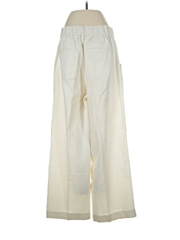 Madewell Cotton-Linen Pleated Wide-Leg Pants (view 2)