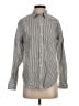 Everlane 100% Cotton Stripes Gray Long Sleeve Button-Down Shirt Size 2 - photo 1