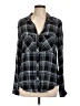 Bella Dahl 100% Rayon Plaid Black Long Sleeve Blouse Size L - photo 1
