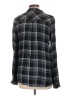 Bella Dahl 100% Rayon Plaid Black Long Sleeve Blouse Size L - photo 2