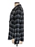 Bella Dahl 100% Rayon Plaid Black Long Sleeve Blouse Size L - photo 5