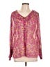 Leifsdottir Pink Long Sleeve Blouse Size 10 - photo 1