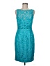 Theia 100% Polyester Teal Cocktail Dress Size 6 - photo 1