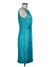 Theia 100% Polyester Teal Cocktail Dress Size 6 - photo 4