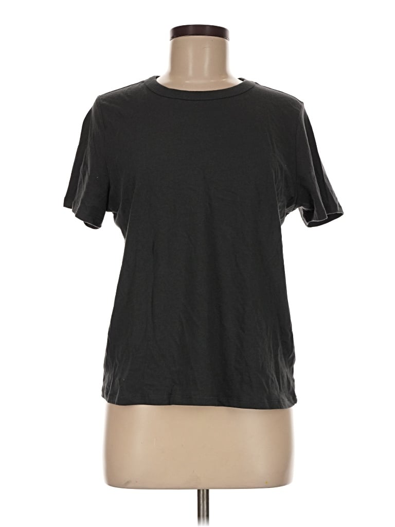 Pre-owned Old Navy Short Sleeve Top Black Crew Neck Tops