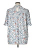 MELLODAY Blue 3/4 Sleeve Blouse Size 1X - photo 2