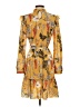 Unbranded Print Yellow Casual Dress Size P (petite) - photo 2