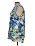 Roz & Ali Blue Sleeveless Blouse Size L - photo 5