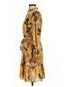 Unbranded Print Yellow Casual Dress Size P (petite) - photo 5