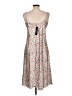 Bebe Print Gray Casual Dress Size L - photo 2