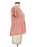 Rewind Pink Short Sleeve Blouse Size XS - photo 4