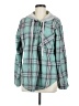 Hem & Thread Teal Long Sleeve Blouse Size M - photo 1