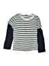 Splendid Stripes Blue Long Sleeve Henley Size 5 - photo 1