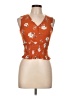 Paper Crane 100% Rayon Orange Tank Top Size L - photo 1