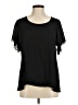 Blue Rain 100% Polyester Black Short Sleeve Top Size M - photo 1