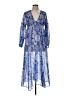 Boden Paisley Blue Cocktail Dress Size 6 - photo 1