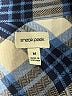 SNEAK PEEK Plaid Blue 3/4 Sleeve Button-Down Shirt Size M - photo 7