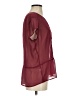 Hinge 100% Polyester Burgundy Short Sleeve Blouse Size 1 - photo 4