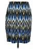J.Jill Chevron-herringbone Blue Casual Skirt Size XS - photo 1