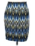 J.Jill Chevron-herringbone Blue Casual Skirt Size XS - photo 2