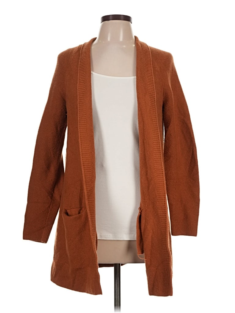 Pre-owned Talbots Cardigan Sweater In Brown