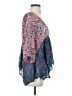 Floreat Blue 3/4 Sleeve Blouse Size S - photo 4