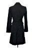 Ann Taylor Black Trenchcoat Size 2 - photo 2