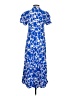 Zara Print Blue Casual Dress Size S - photo 2